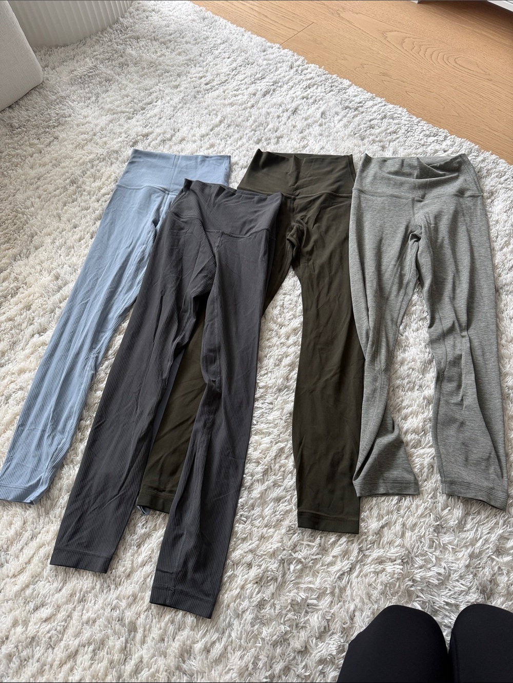 lululemon athletica Leggings - Light Blue, Charcoal, Olive & Gray